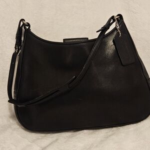 Coach Black leather Legacy small Demi Hobo hand bag vintage #8319